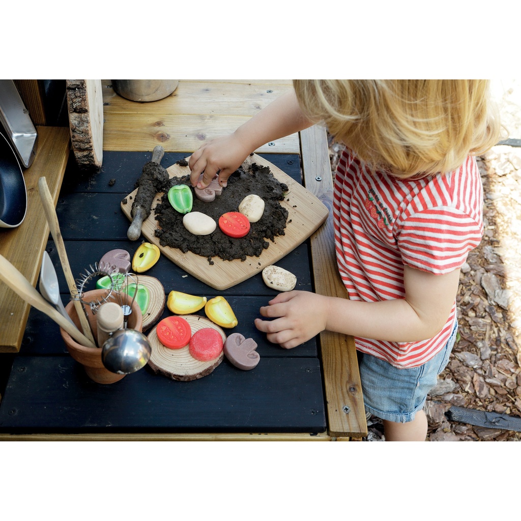 Pizza Toppings Sensory Play Stones