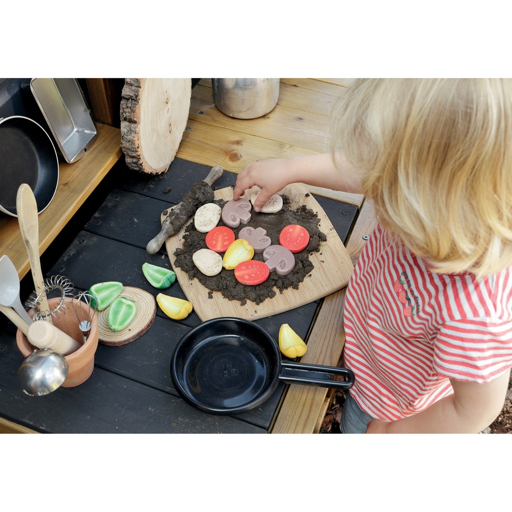 Pizza Toppings Sensory Play Stones
