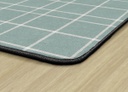 Blue Check 4' X 6' Rectangle Carpet