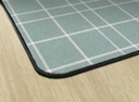 Blue Check 4' X 6' Rectangle Carpet