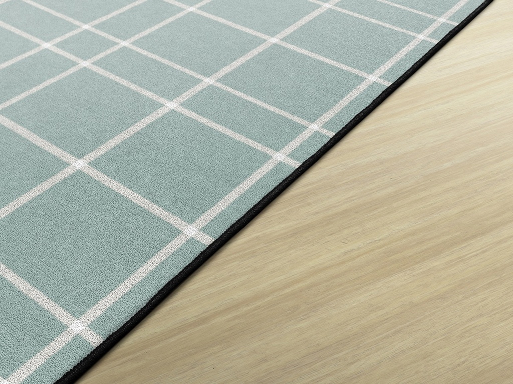 Blue Check 6' X 8'4 Rectangle Carpet