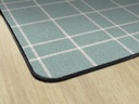 Blue Check 7'6&quot; X12' Rectangle Carpet