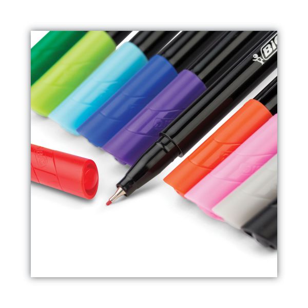 Intensity Fineliner Marker Pen, Fine Point (0.4mm), Assorted Colors, 10 Count