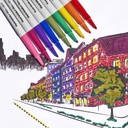12ct Paper Mate Medium Flair Bold Colors Pens
