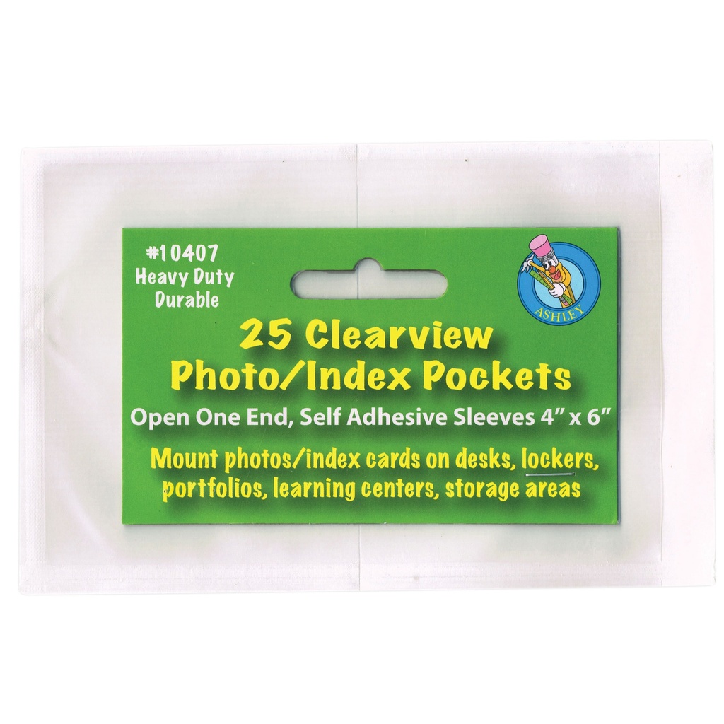 25ct Clearview Photograph & Index Card Pockets