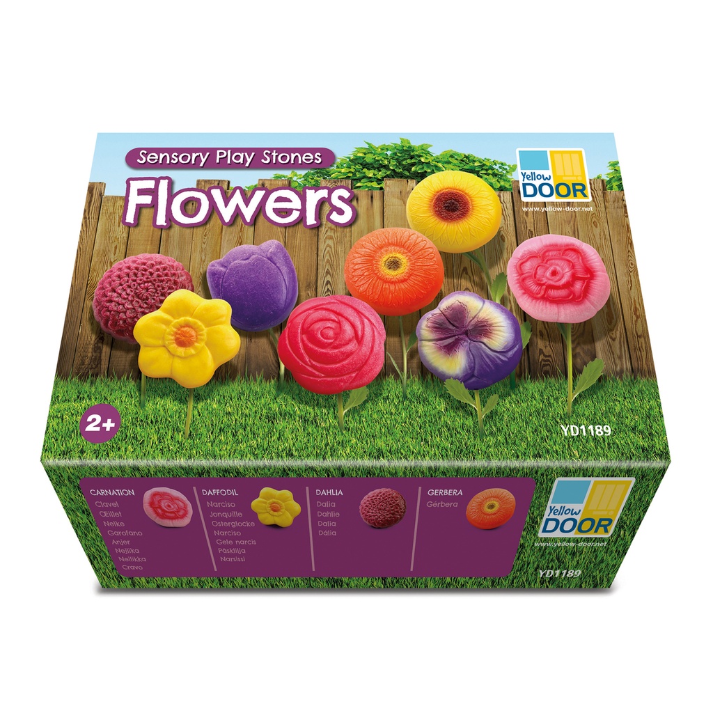 Sensory Play Stones – Flowers