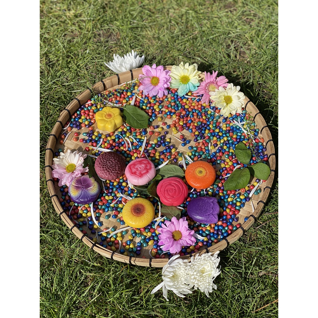 Sensory Play Stones – Flowers