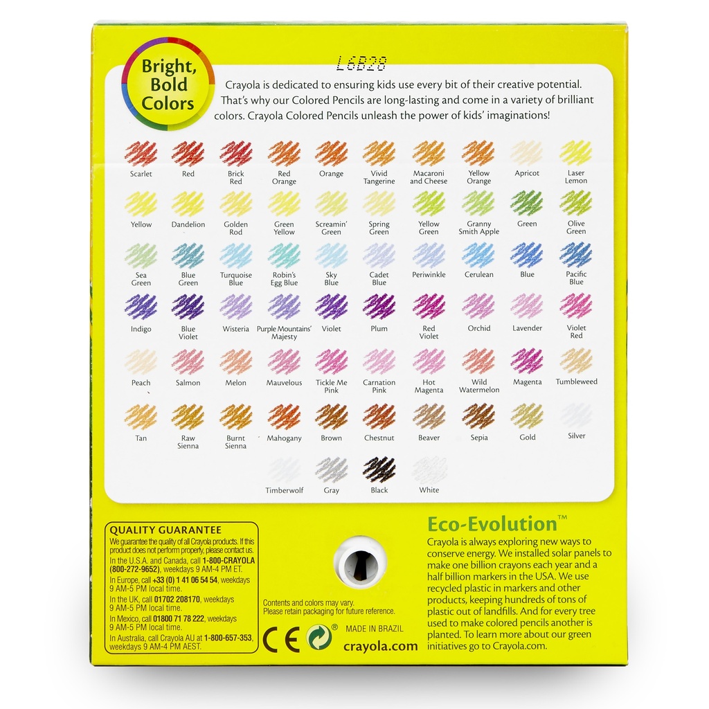 Short Colored Pencils 64 Count with Sharpener