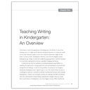 Teaching Writing in Kindergarten