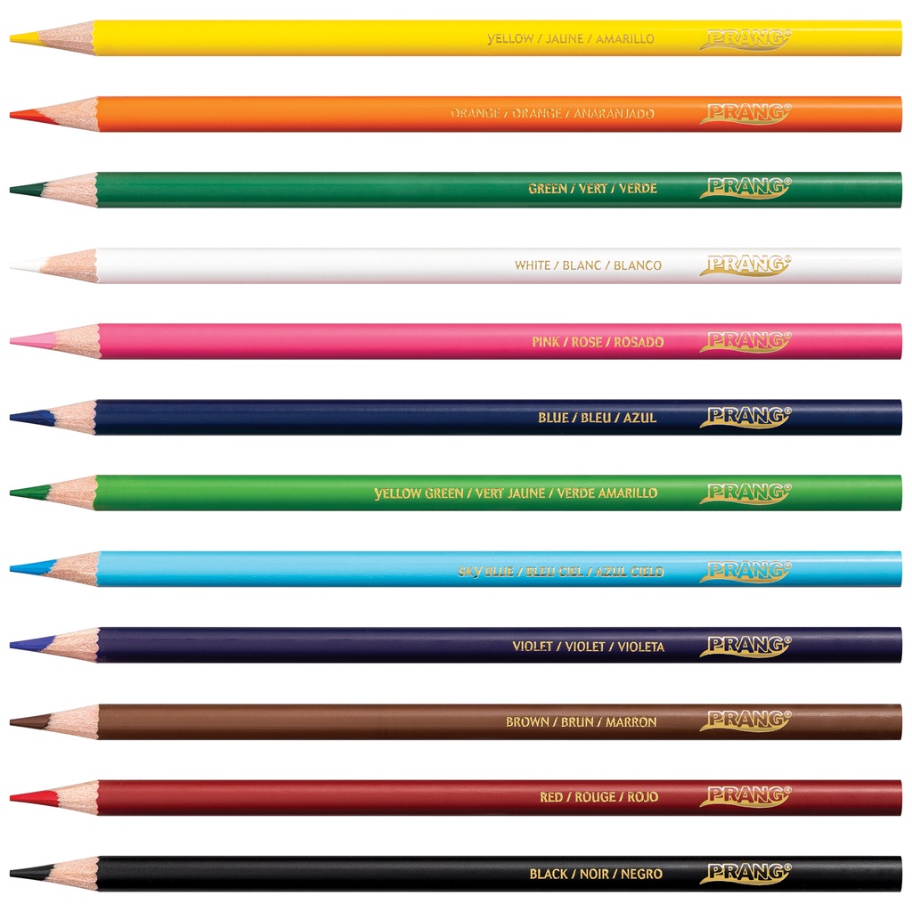 Thick Core 3.3 mm Colored Pencil 6 Packs of 12 Colors