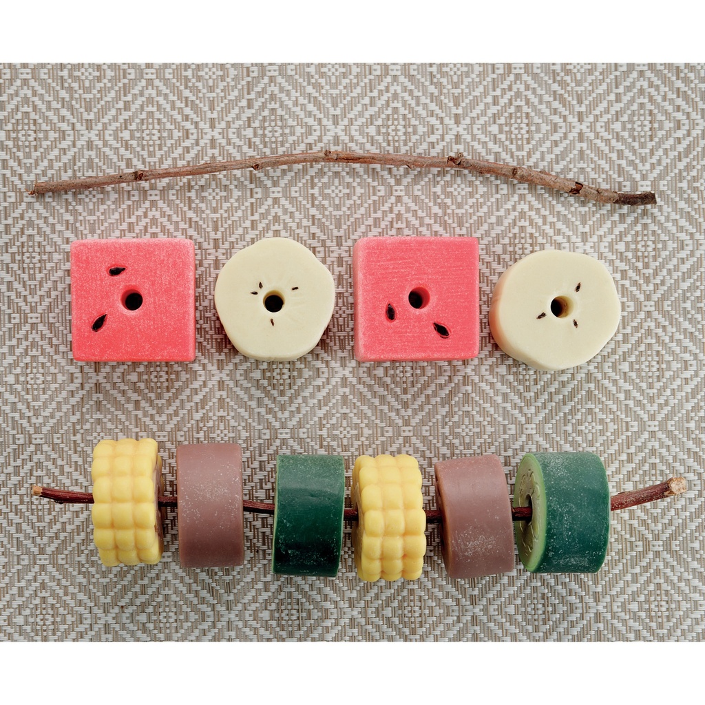 Threading Kebabs Sensory Play Stones
