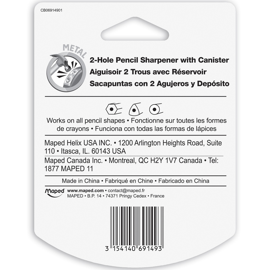 Tonic 2 Hole Sharpener Pack of 12