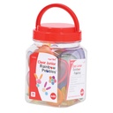Transparent Junior Rainbow Pebbles® Mini Jar Set of 36