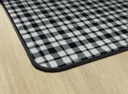 Watercolor Gingham Black 4' X 6' Rectangle