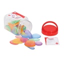 Transparent Junior Rainbow Pebbles® Mini Jar Set of 36