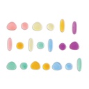 Transparent Junior Rainbow Pebbles® Mini Jar Set of 36