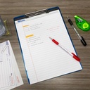 White 8.5" x 11.75" Perforated Writing Pads Pack of 12