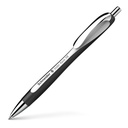 White-Black Barrel/Blue Ink Schneider Slider Rave XB Retractable Ballpoint Pens Box of 5
