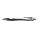 White-Black Barrel/Blue Ink Schneider Slider Rave XB Retractable Ballpoint Pens Box of 5