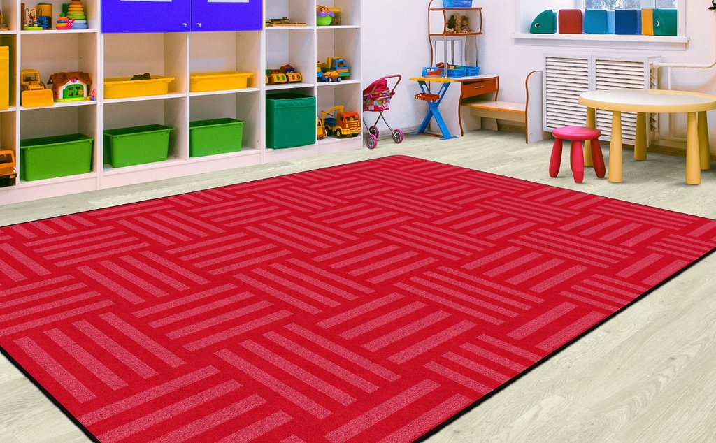 Hashtag Tone On Tone Cherry (Seats 30) 7'6x12 Rectangle