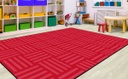 Hashtag Tone On Tone Cherry (Seats 30) 7'6x12 Rectangle