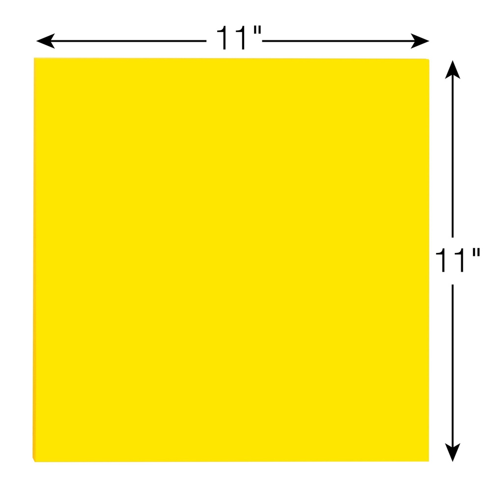 Yellow 11 in. x 11 in. Super Sticky Big Notes Pack of 3