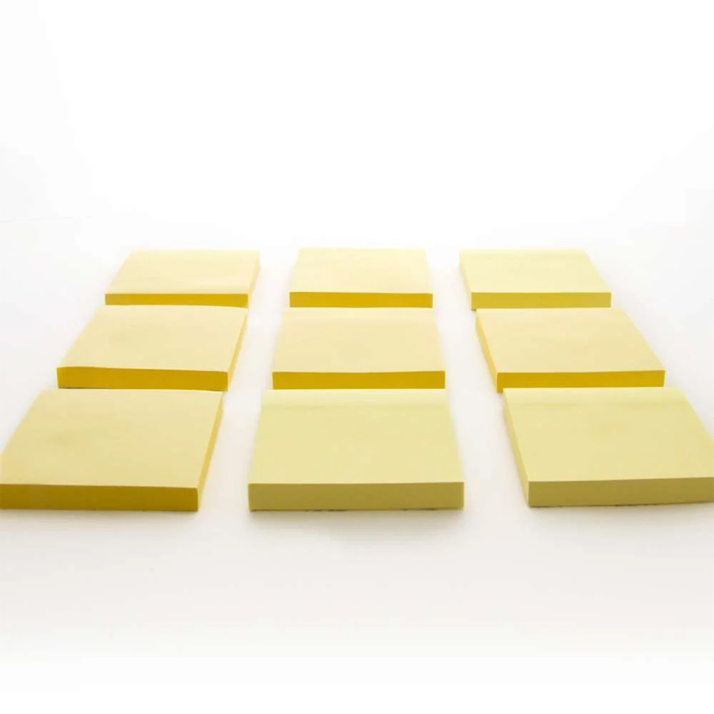 Yellow 3" x 3" Stick On Notes Pack of 12
