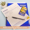 Yellow Color Printed Sign Here Flags with Dispenser 25 ct 2 Pack