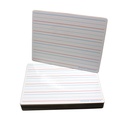 9" x 12" Red & Blue Ruled/Plain Two-Sided Dry Erase Boards with Colored Pens & Student Erasers Class Pack 12