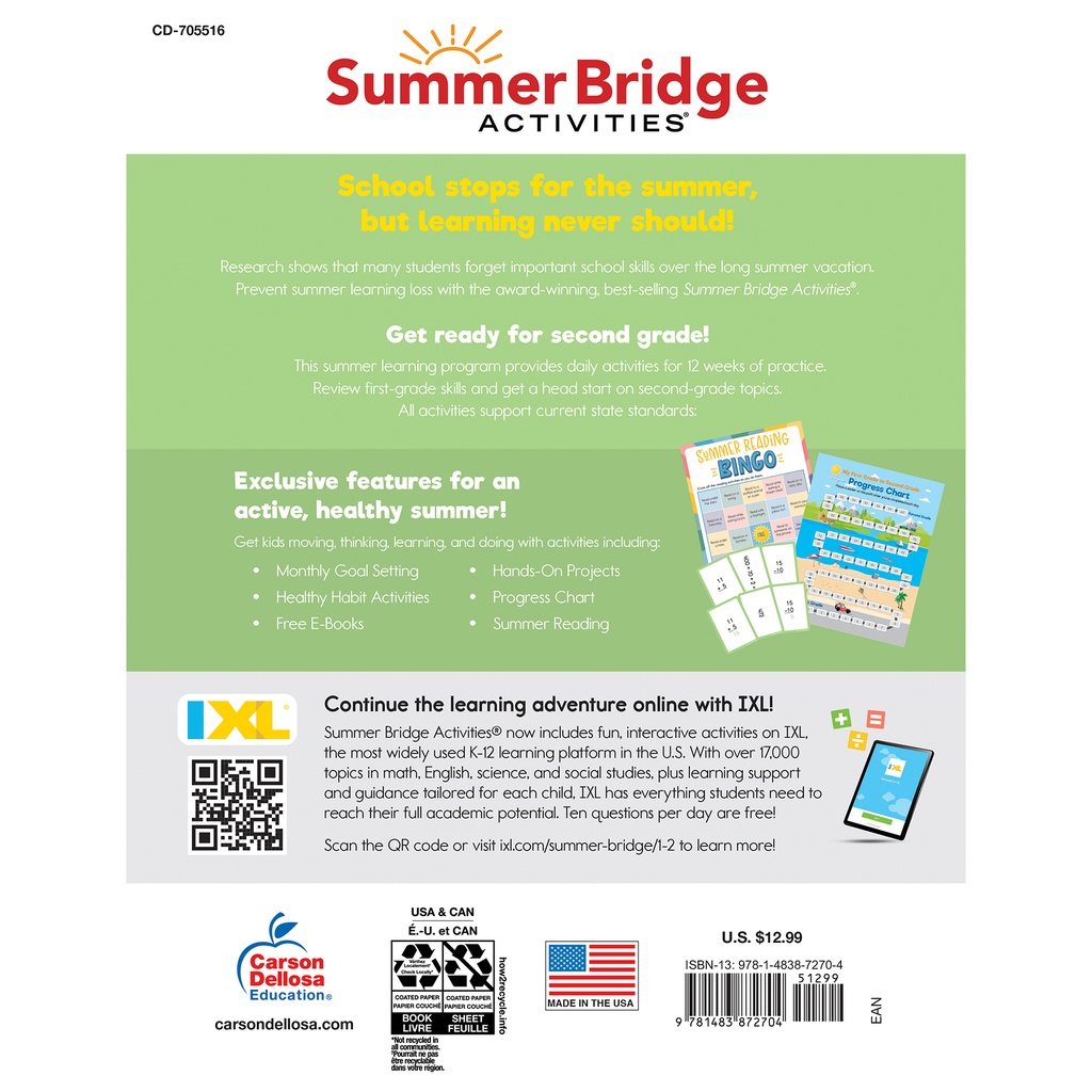 Summer Bridge Activities 