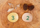 22ct Number Pebbles