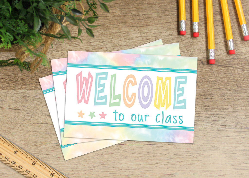 Pastel Pop Welcome Postcards, Pack of 30