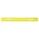 12" Plastic Ruler, Assorted Colors (No Color Choice)