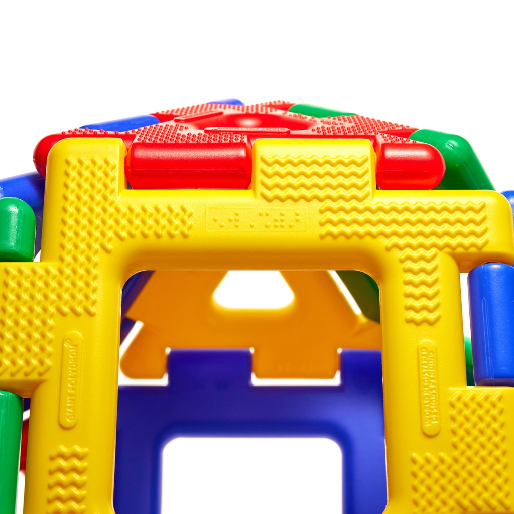 Giant Polydron Gears Set Braille