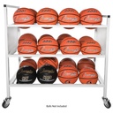 24 Ball Double Wide Ball Cart 