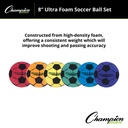 8 Inch Ultra Foam Soccer Ball Set