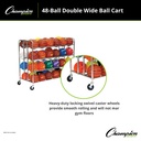 48 Ball Double Wide Ball Cart