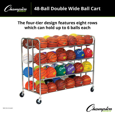 48 Ball Double Wide Ball Cart