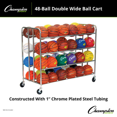 48 Ball Double Wide Ball Cart