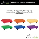 12 Inch Heavy-Duty Scooter With Handles, Set of 6