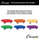 12 Inch Heavy-Duty Scooter With Handles, Set of 6