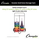 Scooter & Cone Storage Cart