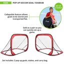 Pop Up Soccer Goal 6' x 4'