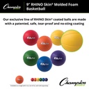9" Rhino Skin High Bounce Basketball Set