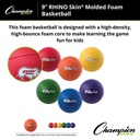 9" Rhino Skin High Bounce Basketball Set