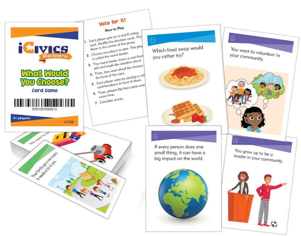 iCivics Grade 2 10 Book Set + Game Cards