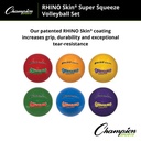 Rhino Skin® Super Squeeze Volleyball Set