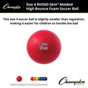 Rhino Skin High Bounce Size 4 Soccer Ball Set