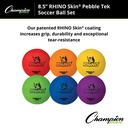8.5" Rhino Skin Pebble Tek Soccer Ball Set