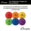 8.5" Rhino Skin Pebble Tek Soccer Ball Set